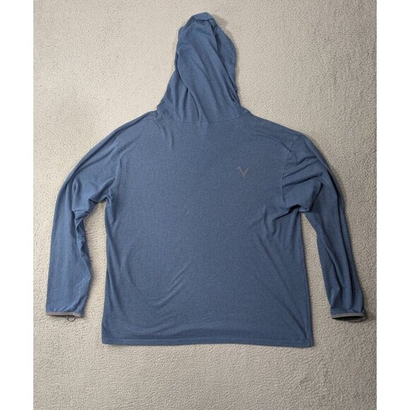 Voormi Hoodie Mens XXL Blue Long Sleeve Hooded Shirt Pullover Lightweight - Picture 2 of 14